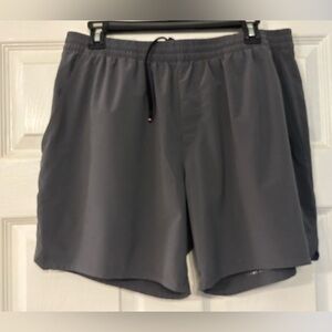 Fourlaps Men’s L Re-Up Performance Shorts Gray Quick Dry Gym Running